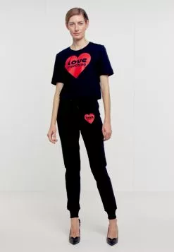 LOVE MOSCHINO Jogginghose - Black -Hosen Elegante Boutique 0002DN772J3 image
