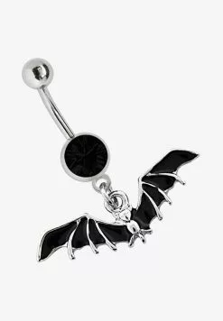 Adelia´s 316L SURGICAL STEEL BELLY BUTTON PIERCING BAT - Sonstige Accessoires - Schwarz