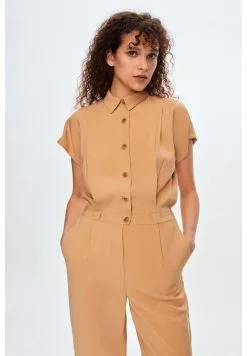 AdL SHORT SLEEVE - Jumpsuit - Camel -Hosen Elegante Boutique 05d135408ec245b7bb454693cc512ff1
