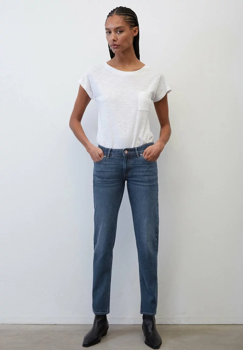 Marc O'Polo MODELL ALBY AUS STRETCH - Jeans Straight Leg - Authentic Mid Blue Wash 2 Marc O'Polo MODELL ALBY AUS STRETCH - Jeans Straight Leg - Authentic Mid Blue Wash - Image 2
