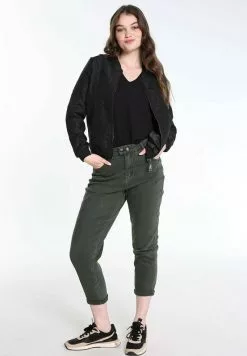 Cassis Jeans Slim Fit - Khaki -Hosen Elegante Boutique 083273458f0949d290f58bd209f99148