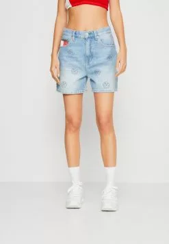 Tommy Jeans TOMMY X SMILEY® CLAIRE CRITTER - Jeans Shorts - Denim Medium