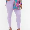 Zizzi HOCHTAILLIERTE AMY - Jeans Skinny Fit - Lavender