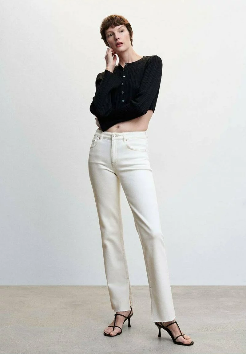 Mango ELLE - Jeans Straight Leg - Off White 2 Mango ELLE - Jeans Straight Leg - Off White - Image 2