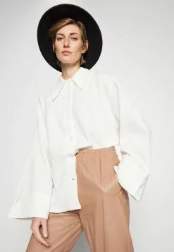 Pinko TOAST PANTALONE ULTRALIGHT - Lederhose - Rosa Almandino -Hosen Elegante Boutique 103ed701e3a14dc9b5f60990b631691e