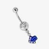 Adelia´s 316L SURGICAL STEEL BELLY BUTTON PIERCING ARROW - Sonstige Accessoires - Blau