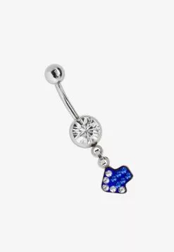 Adelia´s 316L SURGICAL STEEL BELLY BUTTON PIERCING ARROW - Sonstige Accessoires - Blau