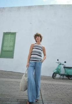 Next TIE WAIST WIDE LEG STANDARD - Jeans Straight Leg - Mid Blue 11 Next TIE WAIST WIDE LEG STANDARD - Jeans Straight Leg - Mid Blue -Hosen Elegante Boutique 1239226fabab44f0b82f6bca2627bf0f