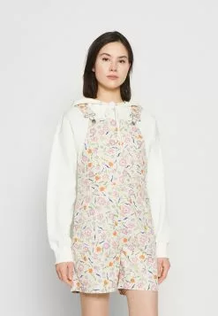 Monki Latzhose - Beige/multi-coloured