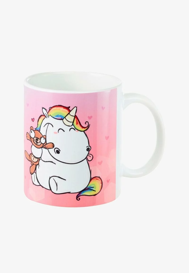 Pummeleinhorn FRIENDS ICH LIEB DICH MEHR ALS EI - Trinkflasche - Rosa Blau 4 Pummeleinhorn FRIENDS ICH LIEB DICH MEHR ALS EI - Trinkflasche - Rosa Blau - Image 4