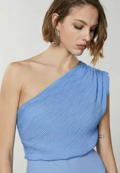 Patrizia Pepe ONE-SHOULDER - Jumpsuit - Ceramic Blue 8 Patrizia Pepe ONE-SHOULDER - Jumpsuit - Ceramic Blue -Hosen Elegante Boutique 17a92b177db244b78eb5a96c38077953