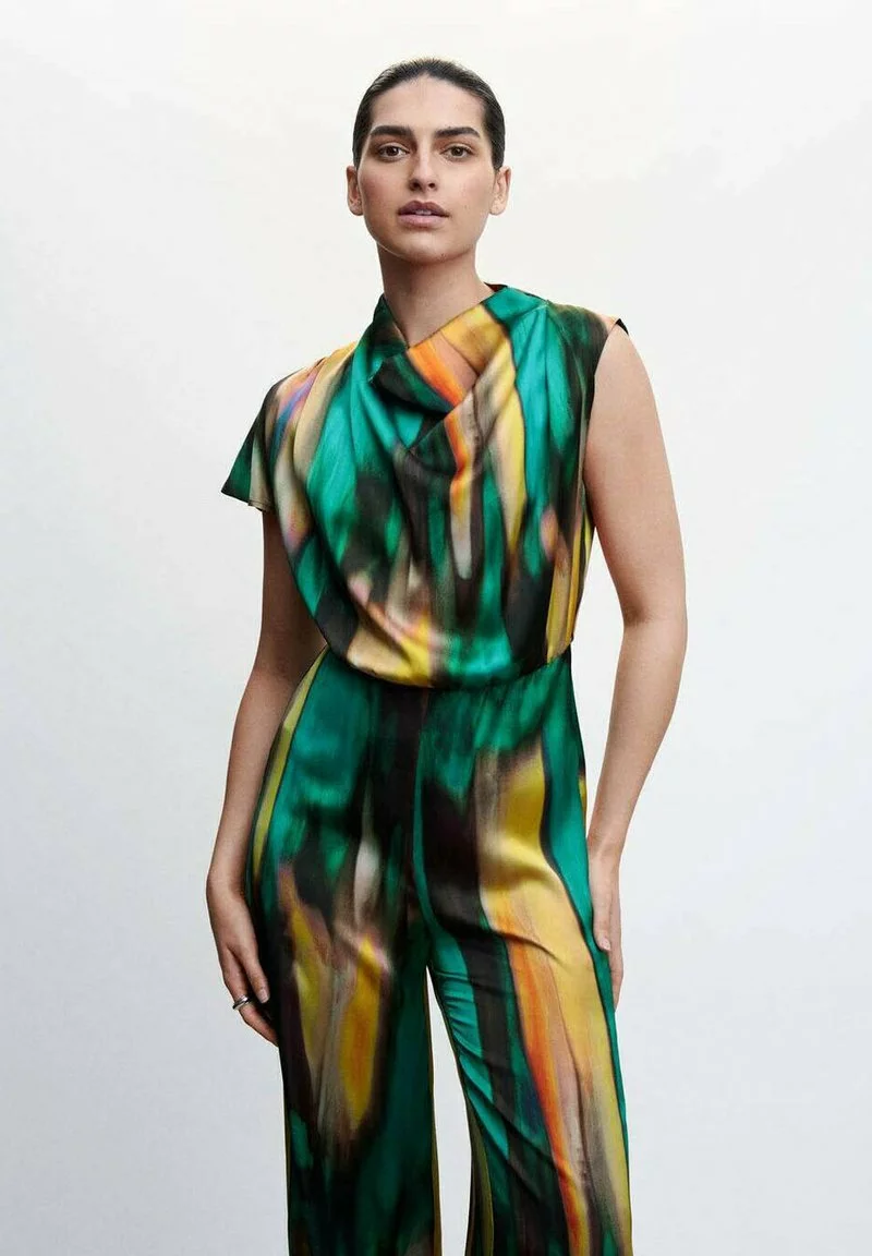 Mango LAGOS-A - Jumpsuit - Turquoise 3 Mango LAGOS-A - Jumpsuit - Turquoise - Image 3