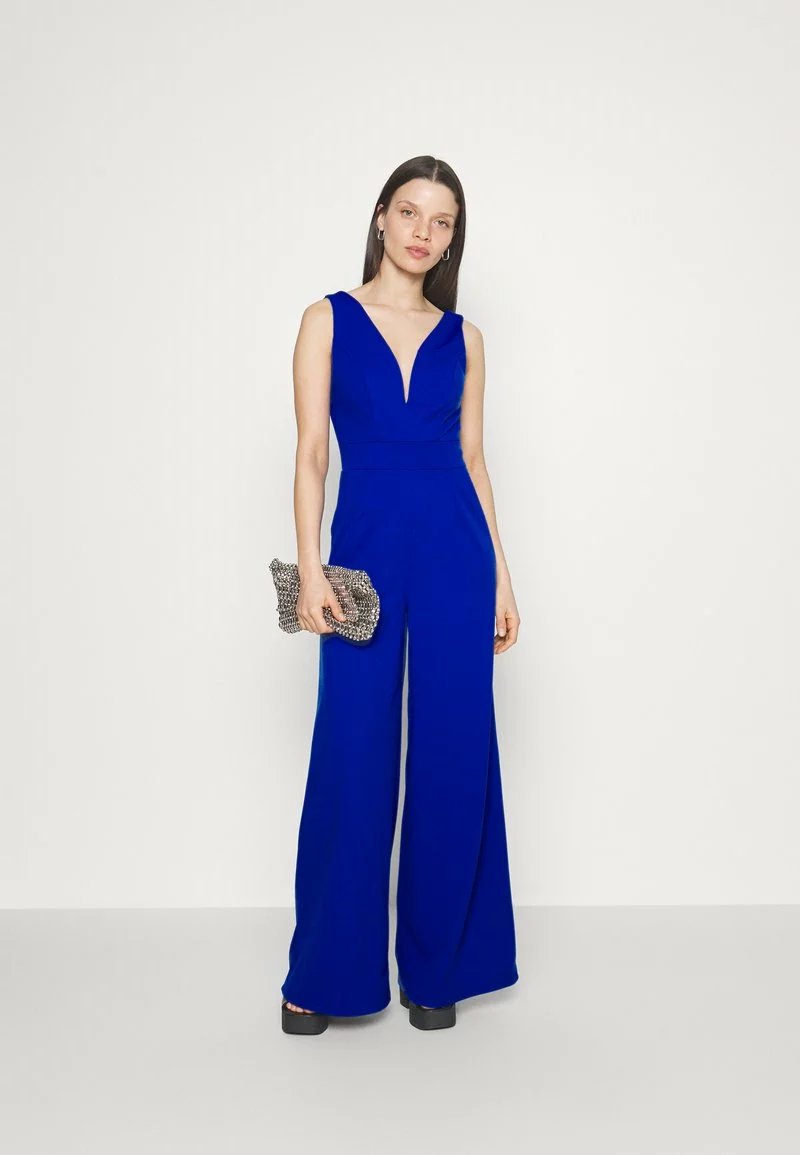 WAL G PETITE LIVA V NECK - Jumpsuit - Electric Blue 2 WAL G PETITE LIVA V NECK - Jumpsuit - Electric Blue - Image 2