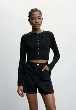 Mango ZOE - Jeans Shorts - Black Denim