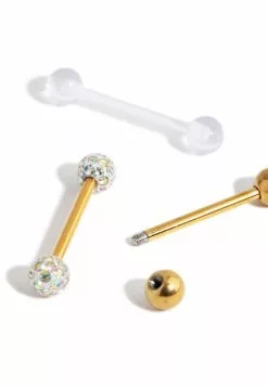 Lovisa FERIDO TONGUE 3-PACK - Sonstige Accessoires - Gold Coloured 8 Lovisa FERIDO TONGUE 3-PACK - Sonstige Accessoires - Gold Coloured -Hosen Elegante Boutique 1e085aefabdc4c5b88c452cb7bf9fbf4