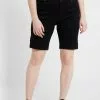 Zizzi EMILY SLIM LEG - Shorts - Black Soild