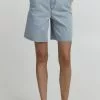 OXMO Jeans Shorts - Light Blue Denim