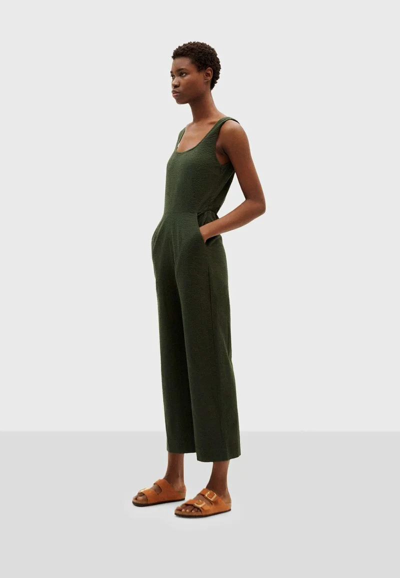 Thinking Mu RAFFLESIA - Jumpsuit - Dark Green 2 Thinking Mu RAFFLESIA - Jumpsuit - Dark Green - Image 2
