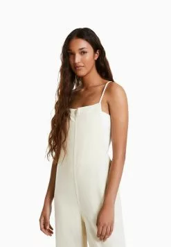 BERSHKA STRAPPY - Latzhose - Beige 8 BERSHKA STRAPPY - Latzhose - Beige -Hosen Elegante Boutique 213b16d158c94208889d3c715d8c509e