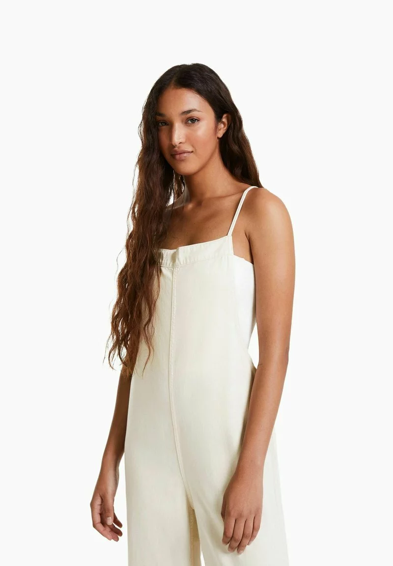 BERSHKA STRAPPY - Latzhose - Beige 3 BERSHKA STRAPPY - Latzhose - Beige - Image 3
