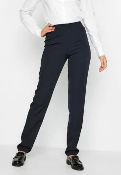 Long Tall Sally SCUBA CREPE - Stoffhose - Blue