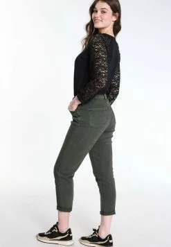 Cassis Jeans Slim Fit - Khaki -Hosen Elegante Boutique 22614ce7fe8743439791b64a151d6864