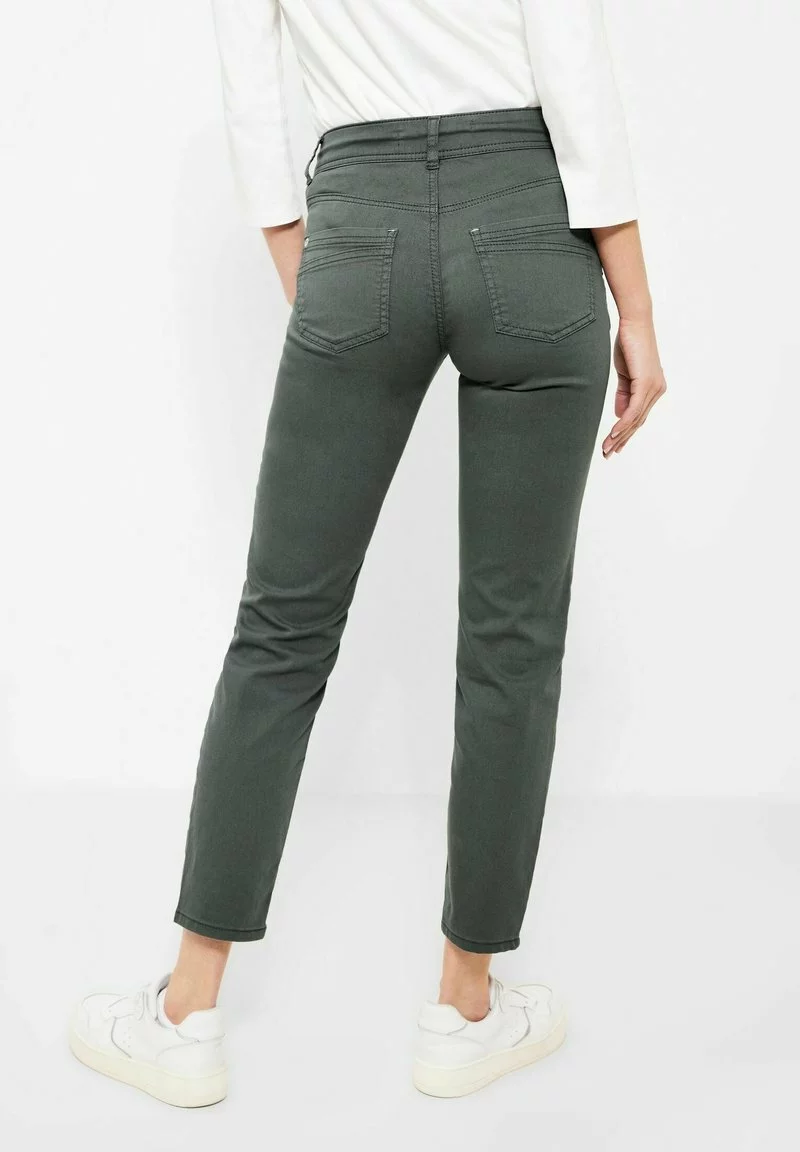 Cecil SLIM FIT MIT STRETCH - Stoffhose - Grün 3 Cecil SLIM FIT MIT STRETCH - Stoffhose - Grün - Image 3