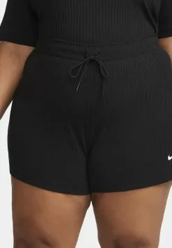 Nike Sportswear W NSW HR - Shorts - Black/white -Hosen Elegante Boutique 25ba719066a643cfbbb0036b8ed5fa1a