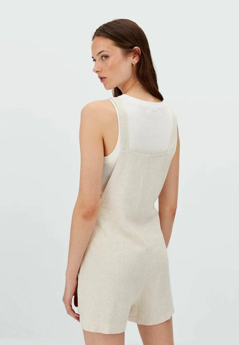 Stradivarius RUSTIKALE - Latzhose - Stone 3 Stradivarius RUSTIKALE - Latzhose - Stone - Image 3