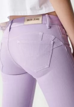 Salsa Jeans PUSH UP CROPPED - Jeans Skinny Fit - Rosa -Hosen Elegante Boutique 265f3c10ebb247099aad94fd6256648a