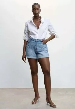 Mango MOM80 - Jeans Shorts - Mellemblå -Hosen Elegante Boutique 27b8cfbdf4254f91b3b55ae2d0661724