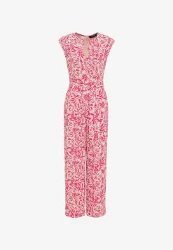 HALLHUBER WIDE-LEG AUS BEDRUCKTEM - Jumpsuit - Magenta -Hosen Elegante Boutique 2abc3d368016427494a6b9ec859cd224