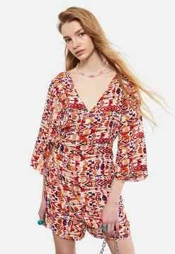 LC WAIKIKI DOUBLE BREASTED COLLAR PATTERNED - Jumpsuit - Ecru -Hosen Elegante Boutique 2c3a26d164e142979347d408efdb90d7