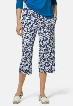 GOLDNER Shorts - Marine Geblümt