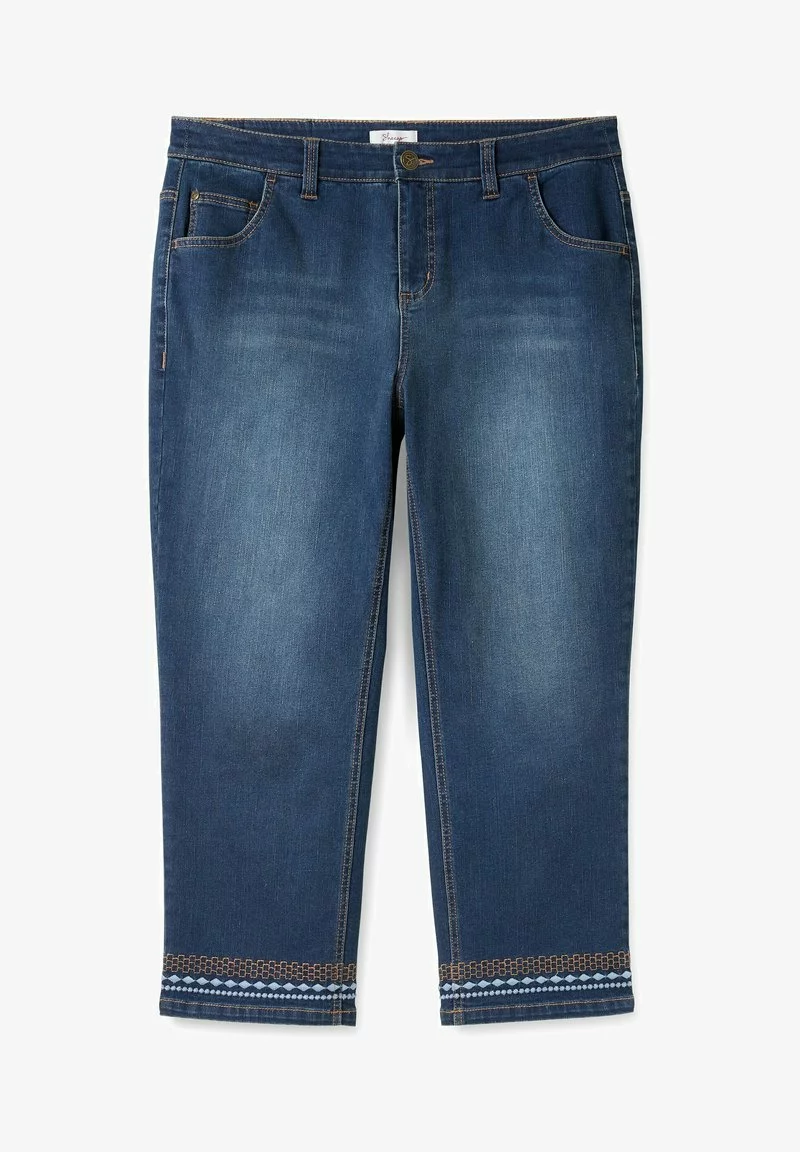 Sheego Jeans Slim Fit - Dark Blue Denim 6 Sheego Jeans Slim Fit - Dark Blue Denim - Image 6