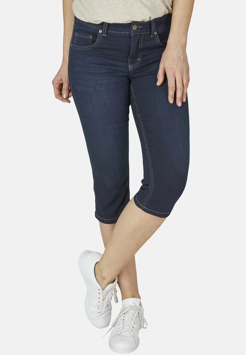 Angels ANACAPRI MIT KONTRASTNäHTEN - Jeans Shorts - Dunkelblau 1 Angels ANACAPRI MIT KONTRASTNäHTEN - Jeans Shorts - Dunkelblau