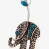 Lovisa TOPAZ ELEPHANT BELLY BAR - Sonstige Accessoires - Silver Coloured