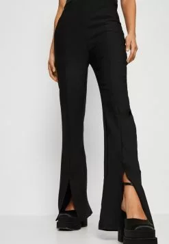 In The Style CORSET STYLE WITH TAILORED SPLIT FRONT KICK FLARE TROUSER - Jumpsuit - Black -Hosen Elegante Boutique 43e13f97a74e438bbfd628c835a1d297