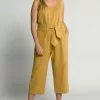 Ulla Popken Jumpsuit - Dunkler Honig