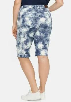 Sheego BERMUDAS - Jeans Shorts - Royalblau/weiß -Hosen Elegante Boutique 47f284f9a7044ac380e2cfdb6fc8ca3c