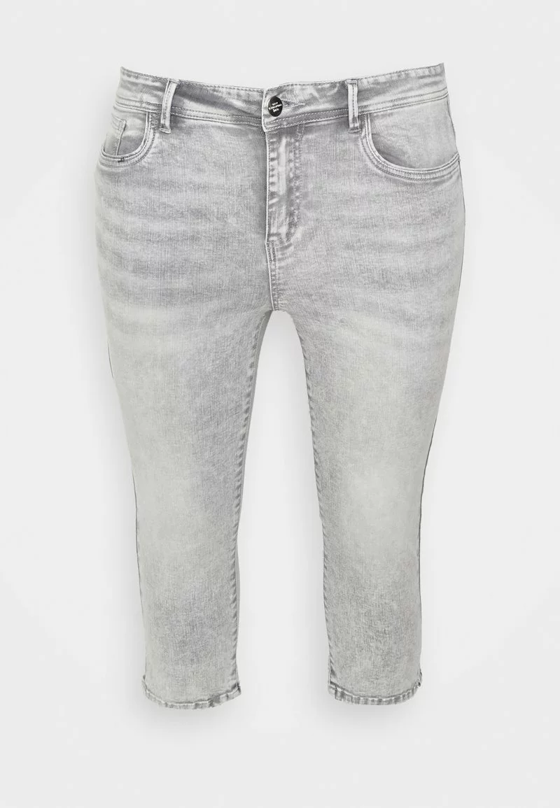 ONLY CARMAKOMA CARSALLY KNICKERS - Jeans Shorts - Medium Grey Denim 4 ONLY CARMAKOMA CARSALLY KNICKERS - Jeans Shorts - Medium Grey Denim - Image 4