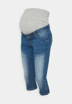 Mamalicious MLROME SLIM CAPRI - Jeans Skinny Fit - Medium Blue Denim -Hosen Elegante Boutique 4c4b514ea06240f0b32c142b01915737