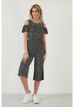 LELA SLIM FIT - Jumpsuit - Black-white