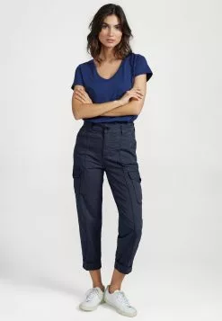 Mos Mosh MADISANE PAPER PANT - Cargohose - Navy 7 Mos Mosh MADISANE PAPER PANT - Cargohose - Navy -Hosen Elegante Boutique 4e1834a4644f4d7ab114060fcf2926ad