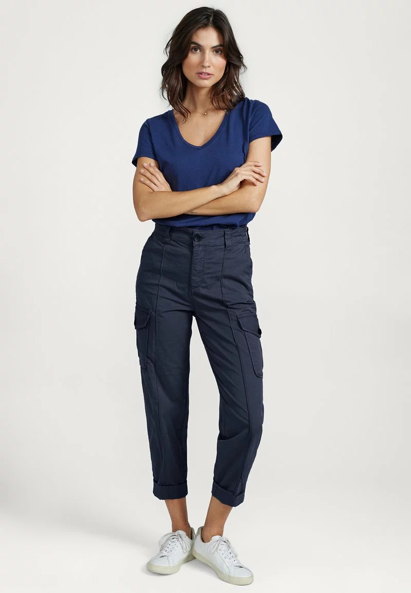 Mos Mosh MADISANE PAPER PANT - Cargohose - Navy 2 Mos Mosh MADISANE PAPER PANT - Cargohose - Navy - Image 2