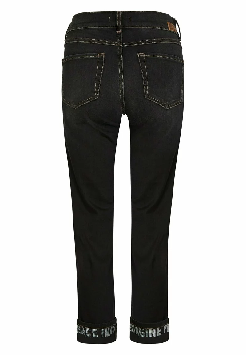 Angels 5-POCKET 'CICI CROP PEACE' MIT LOGO-APPLIKATION - Jeans Straight Leg - Anthrazit 6 Angels 5-POCKET 'CICI CROP PEACE' MIT LOGO-APPLIKATION - Jeans Straight Leg - Anthrazit - Image 6