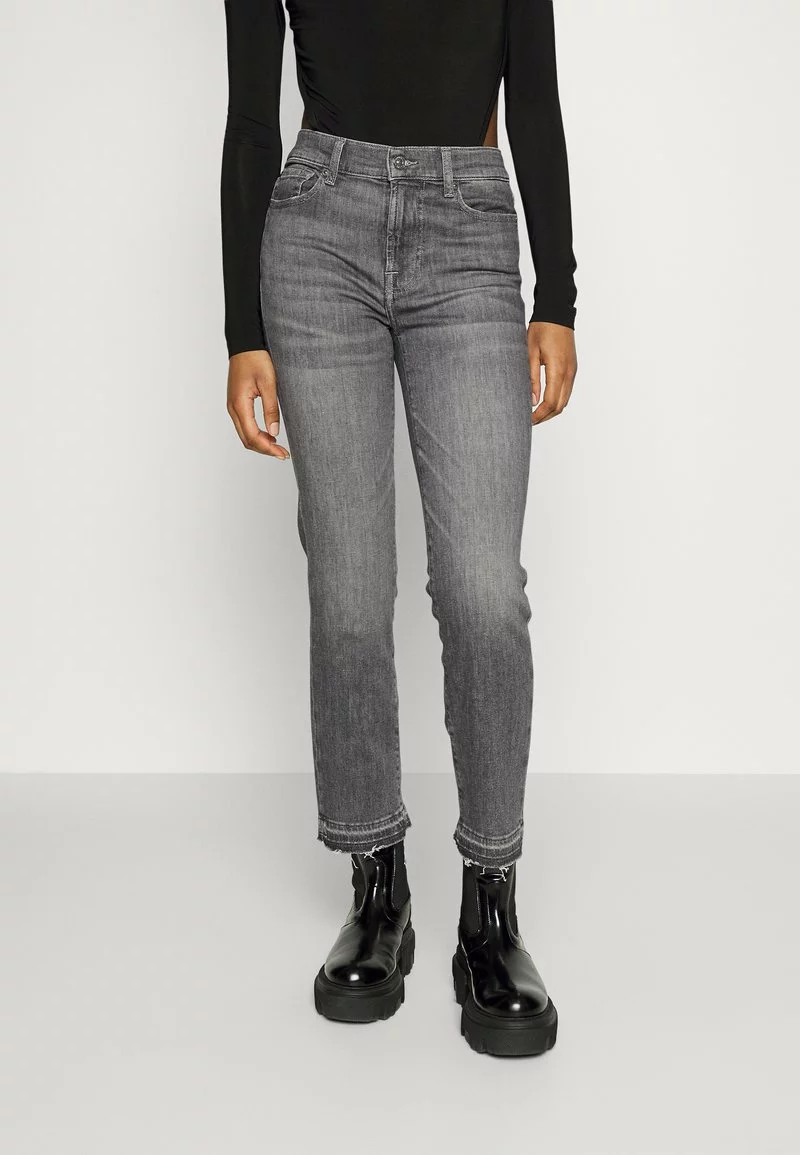 7 For All Mankind THE CROP SOHO - Jeans Straight Leg - Grey 6 7 For All Mankind THE CROP SOHO - Jeans Straight Leg - Grey - Image 6