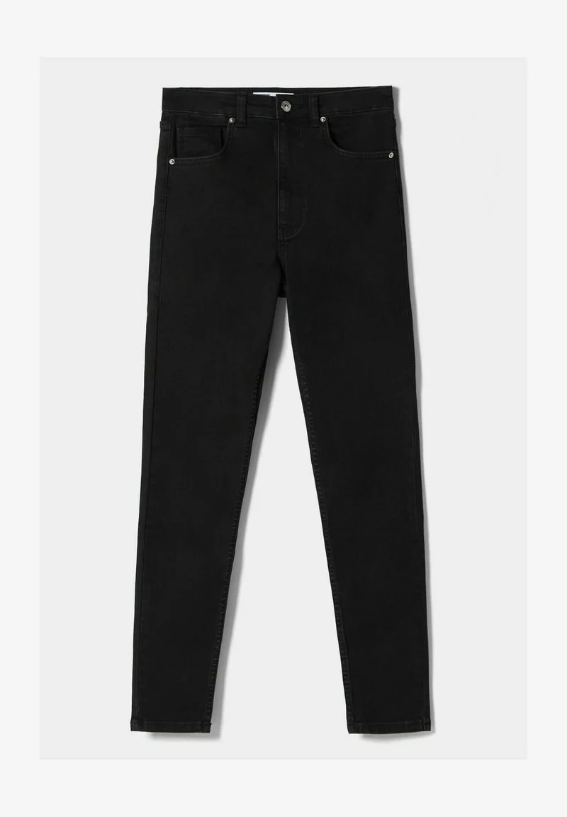 BERSHKA HIGH WAIST - Jeans Skinny Fit - Black 4 BERSHKA HIGH WAIST - Jeans Skinny Fit - Black - Image 4