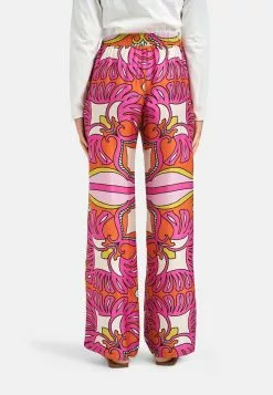 Milano Italy Stoffhose - Pink Print 8 Milano Italy Stoffhose - Pink Print -Hosen Elegante Boutique 53cf6252146042a08d9b43f08268f670