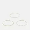 Pieces PCLINNEA ANKLET 3 PACK - Sonstige Accessoires - Gold-coloured